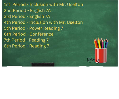 Mrs. Walton's Schedule